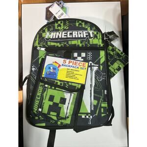 Kids Minecraft 5-Piece Backpack Set Set